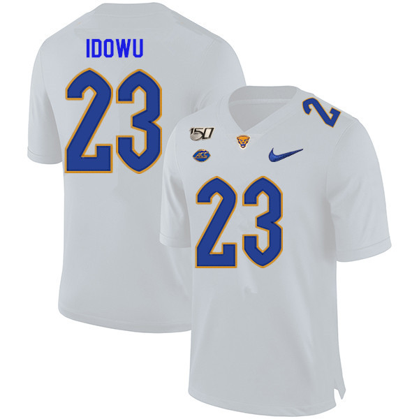 2019 Men #23 Oluwaseun Idowu Pitt Panthers College Football Jerseys Sale-White - Click Image to Close